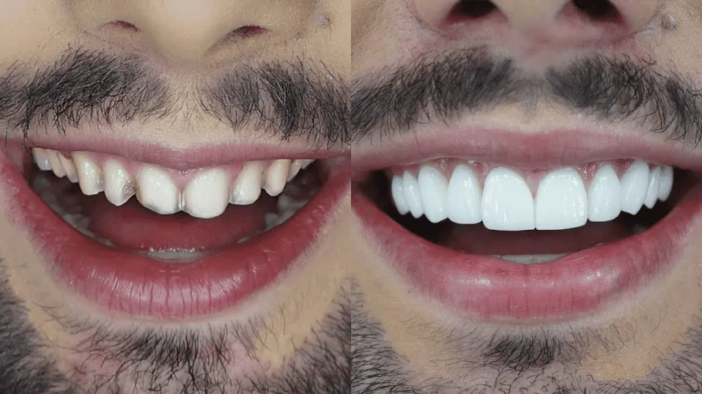 Antes e Depois Lentes de Contato Dental